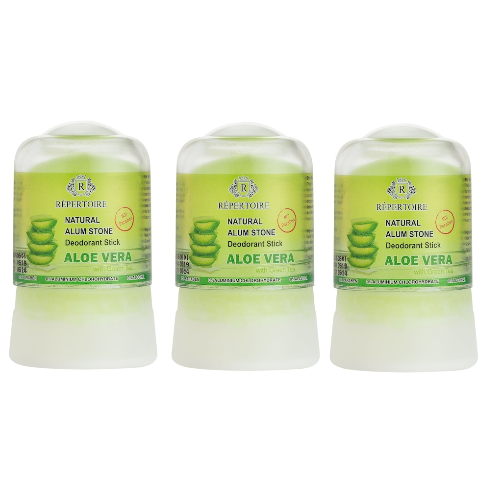 Repertoire Aloe Vera Tuz Kristal Alum Taşı Vegan Stick Deodorant 46 G x 3