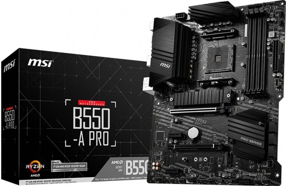 MSI B550-A Pro AMD B550 4400 MHz (OC) DDR4 Soket AM4 ATX Anakart
