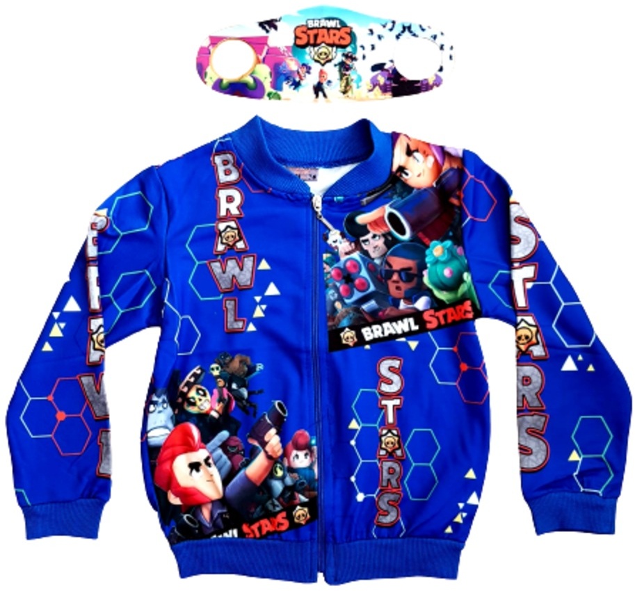 Brawl Stars Özel Tasarım Çocuk Fermuarlı Sweatshirt