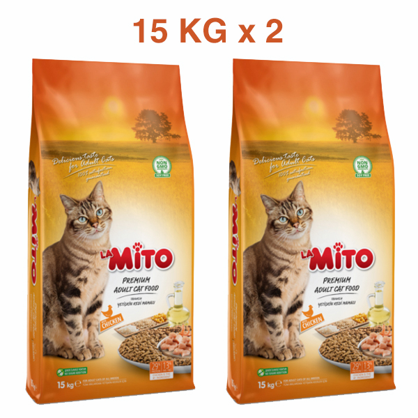 La Mito Tavuklu Yetişkin Kedi Maması 2 x 15 KG