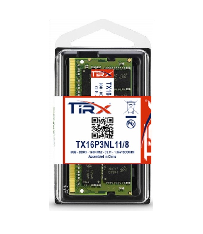 Tirx TX16P3NL11/8 8 GB DDR3L 1.35 V 1600 MHz CL11 Ram