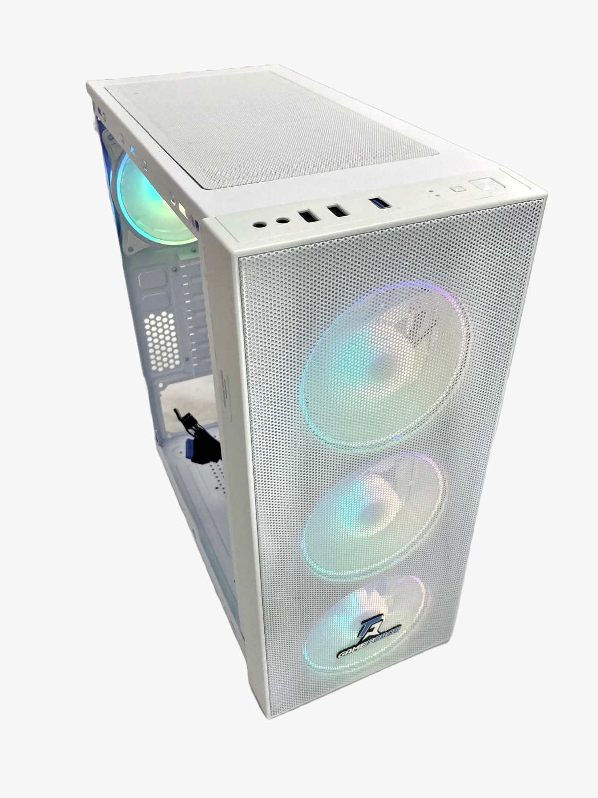 Gameforce Wmesh Beyaz 4x120 MM RGB Fan ATX Oyuncu Bilgisayar Kasası