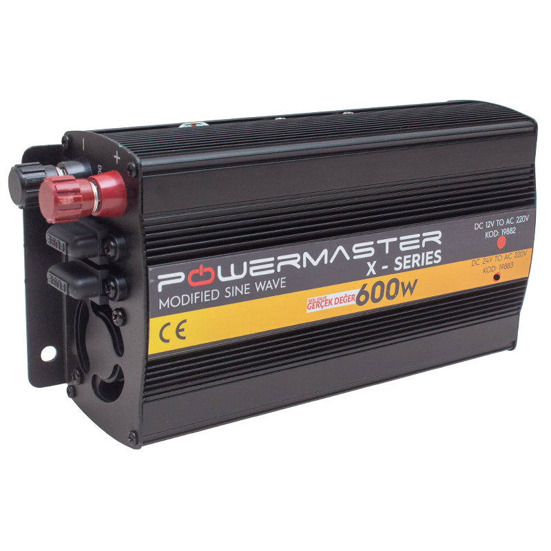 Okanelektronikk Powermaster Pwr600-24 Tek Dıgıtal Ekran 24 Volt 600 Watt Modıfıed