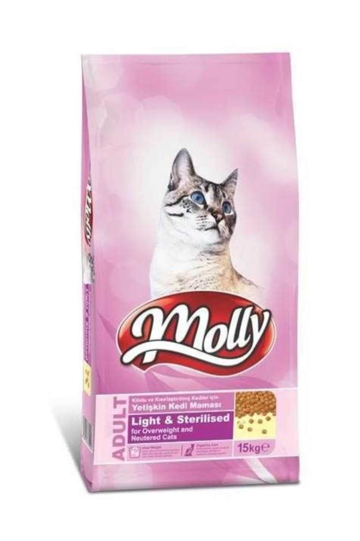 Molly Light Sterilised Tavuklu Kısırlaştırılmış Yetişkin Kedi Maması 15 KG