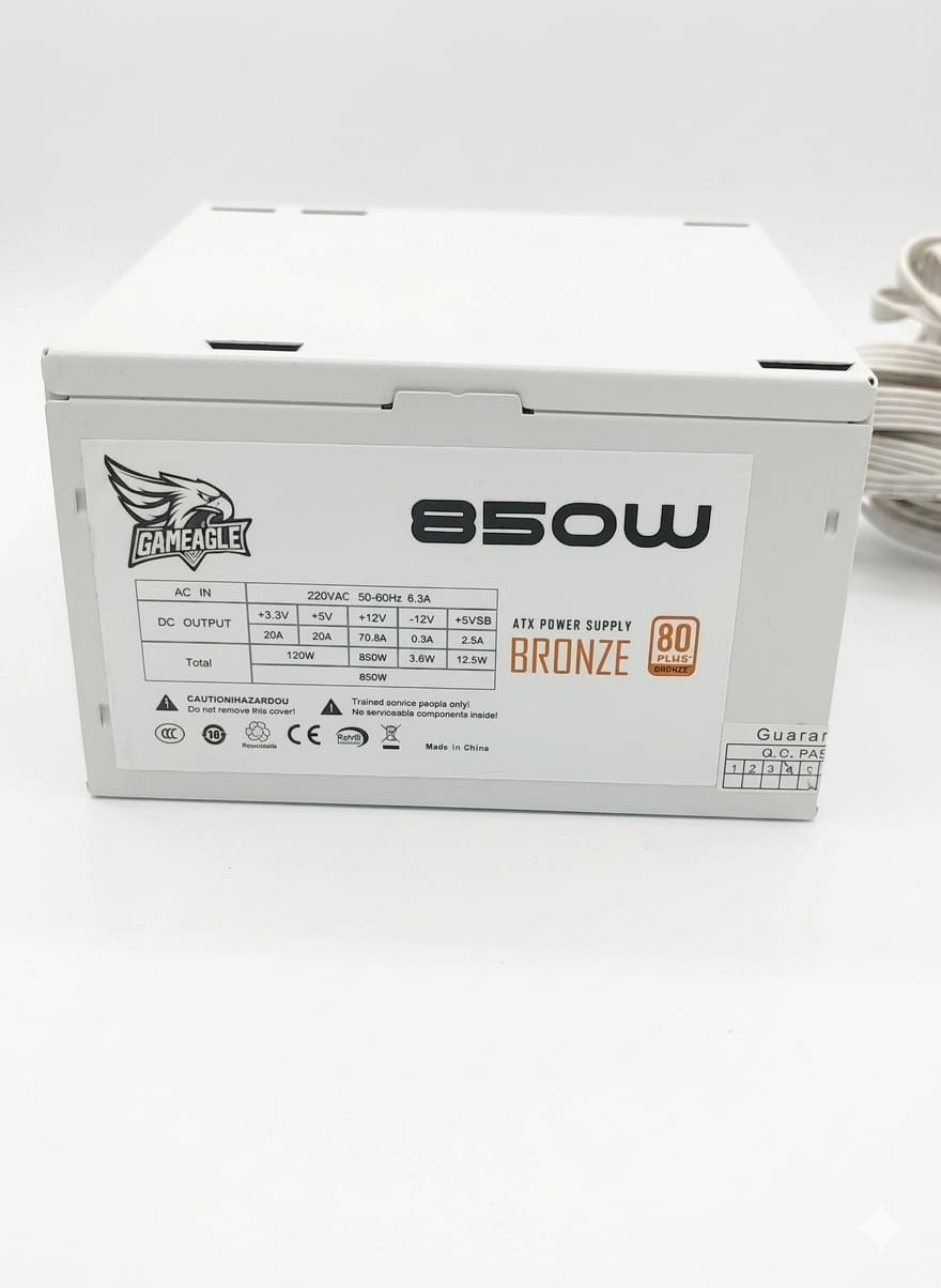 Gameagle 850w +80 Bronze Atx Güç Kaynağı Beyaz Psu