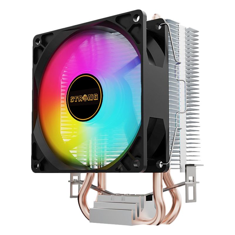 Strong M2-Pro 9cm Rainbow 2 Bakır Borulu 105W Tdp Intel/amd Kule Tipi Işlemci Cpu Fan