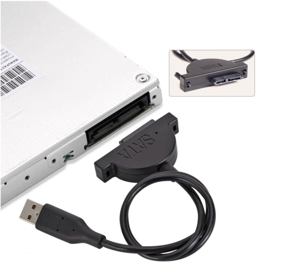 Usb 2.0 To 7+6 13 Pin Sata Laptop Cd/Dvd Harici Bağlantı Kablosu
