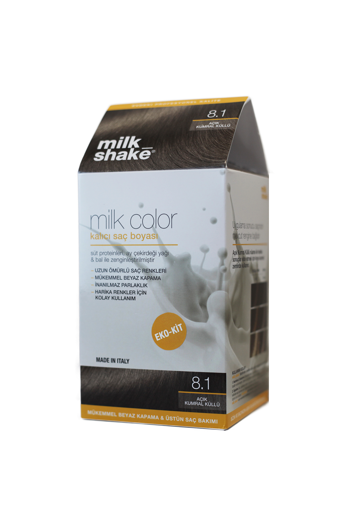 Milk_Shake Milk Color Eko - Kit Açık Kumral Küllü  - 8.1 (Köpüksüz)