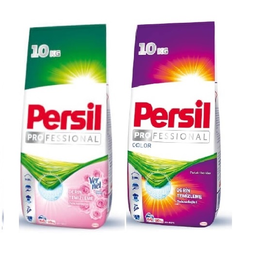 Persil Vernel Etkili Gülün Büyüsü 10 KG + Persil Color Parlak Renkler Toz Çamaşır Deterjanı 10 KG