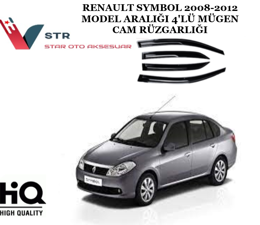 Renault Symbol 2008-2012 4Lü Mugen Cam Rüzgarlığı