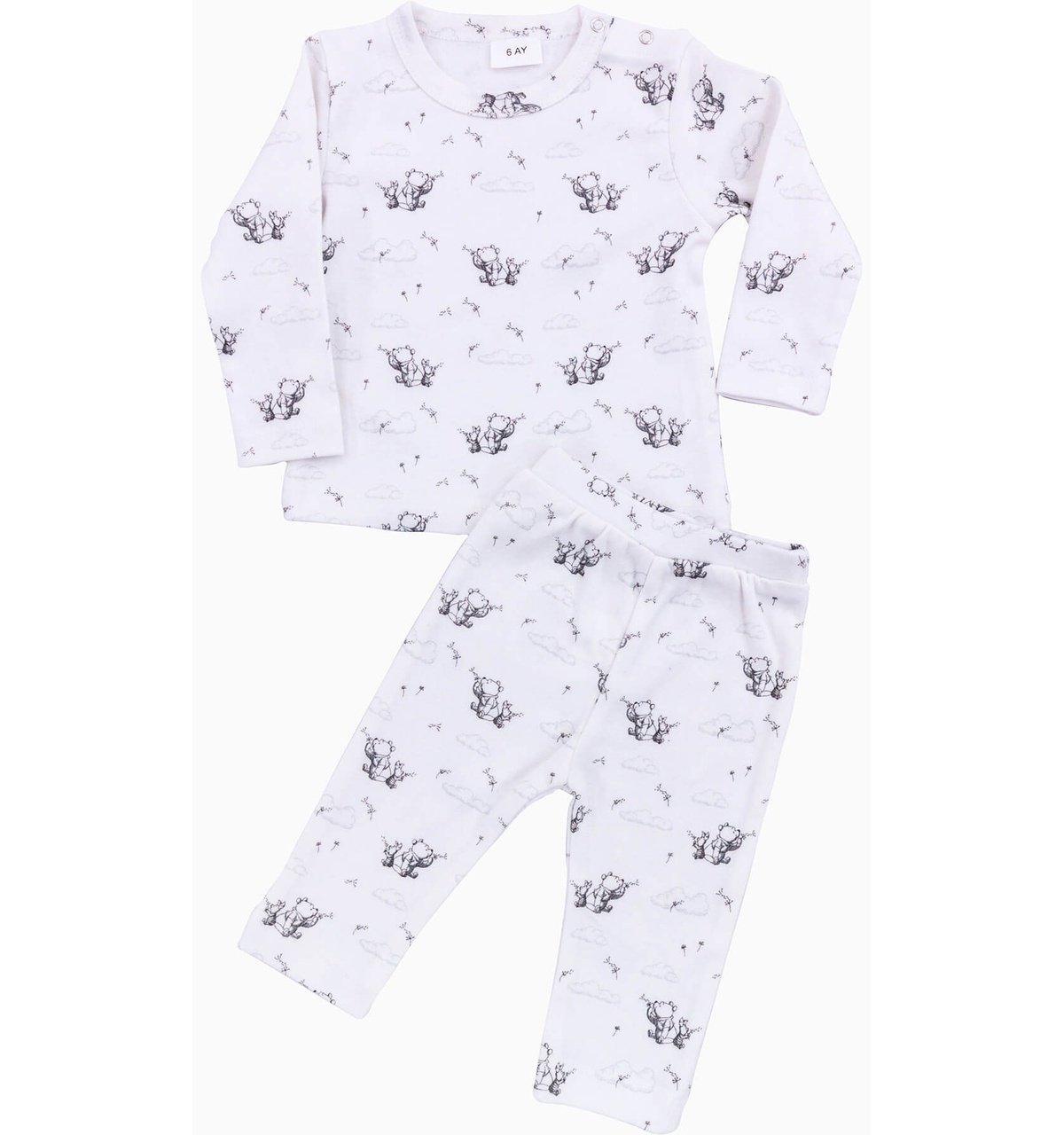 Winni Pooh Bebek Pijama Takımı - Renkli