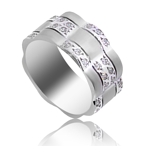Kadın Söz Nişan ve Evlilik Yüzüğü Gümüş Alyans PRTC9037