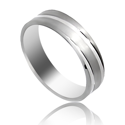 Erkek Söz Nişan ve Evlilik Yüzüğü Gümüş Alyans PRTC9715