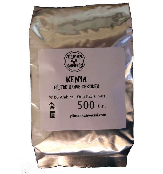 Yılman Kahvecisi Kenya Orta Kavrulmuş Filtre Kahve Çekirdek 500 G