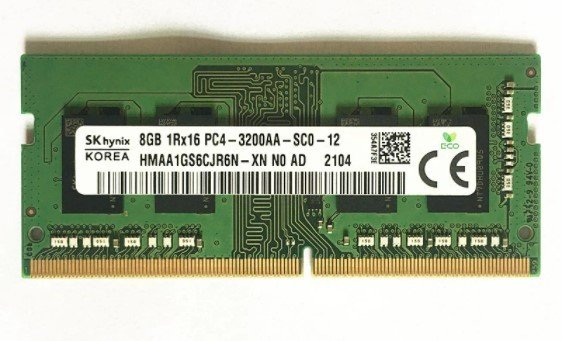 SK Hynix DDR4 8 GB 1Rx16 PC4-3200AA-SC0-12 DDR4 3200 MHz Notebook Ram