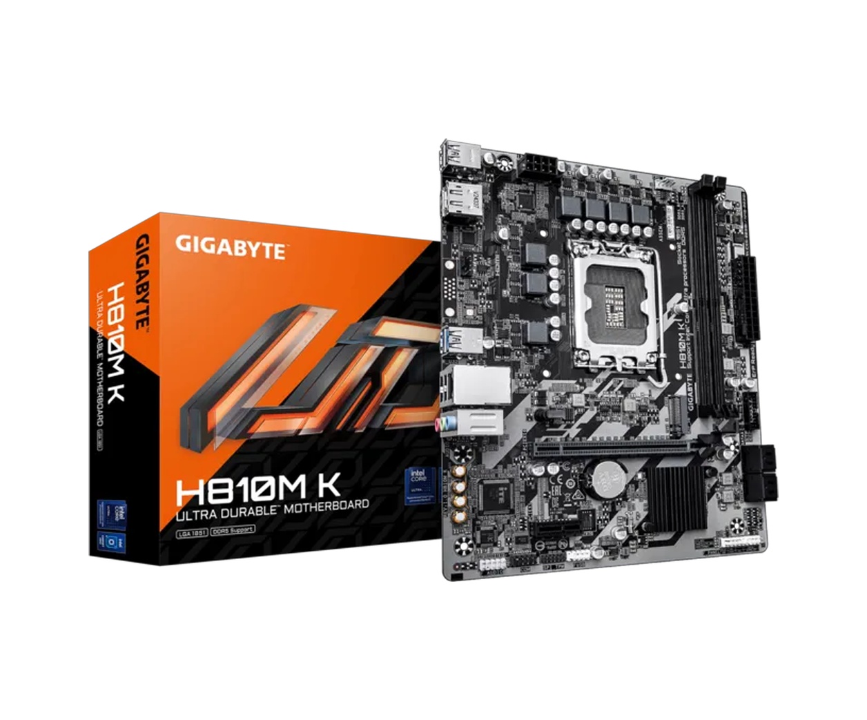 Gıgabyte H810m K 6400mhz Ddr5 Soket 1851 M.2 Usb 3.2 Hdmı Matx Anakart H810m K