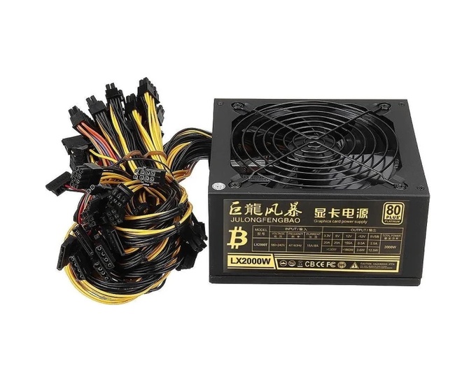 LX2000W 2000W 80+ PSU Platinum Güç Kaynağı - Power Supply