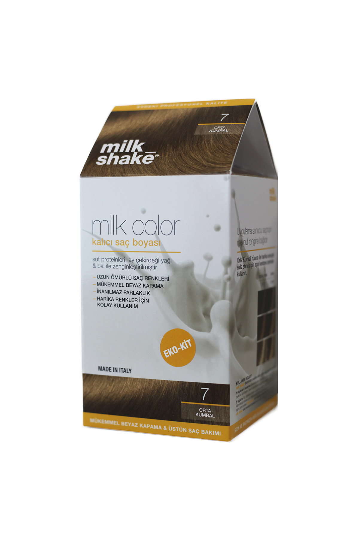 Milk_Shake Milk Color Eko - Kit Orta Kumral  - 7 (Köpüksüz)