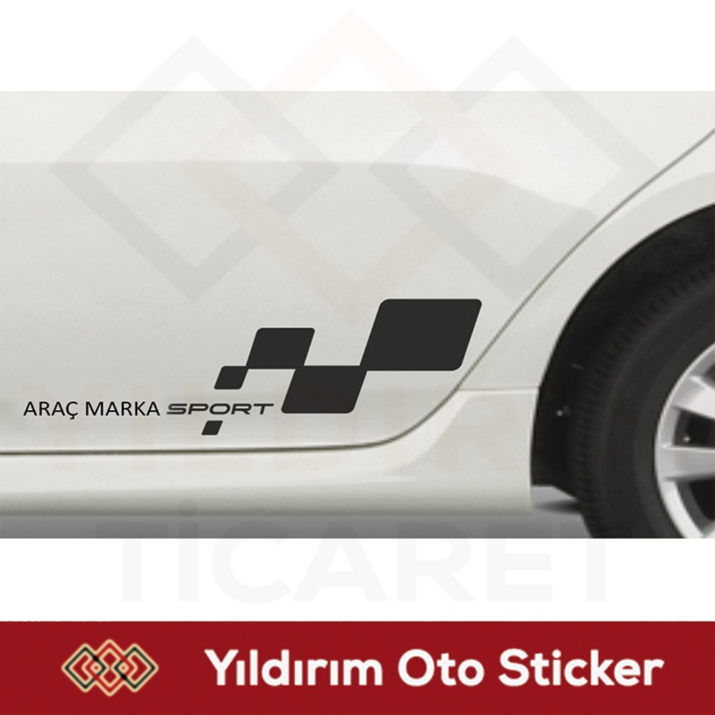 Sport Tüm Araçlara Kapı Altı Sticker-Oto Sticker-Araba Sticker