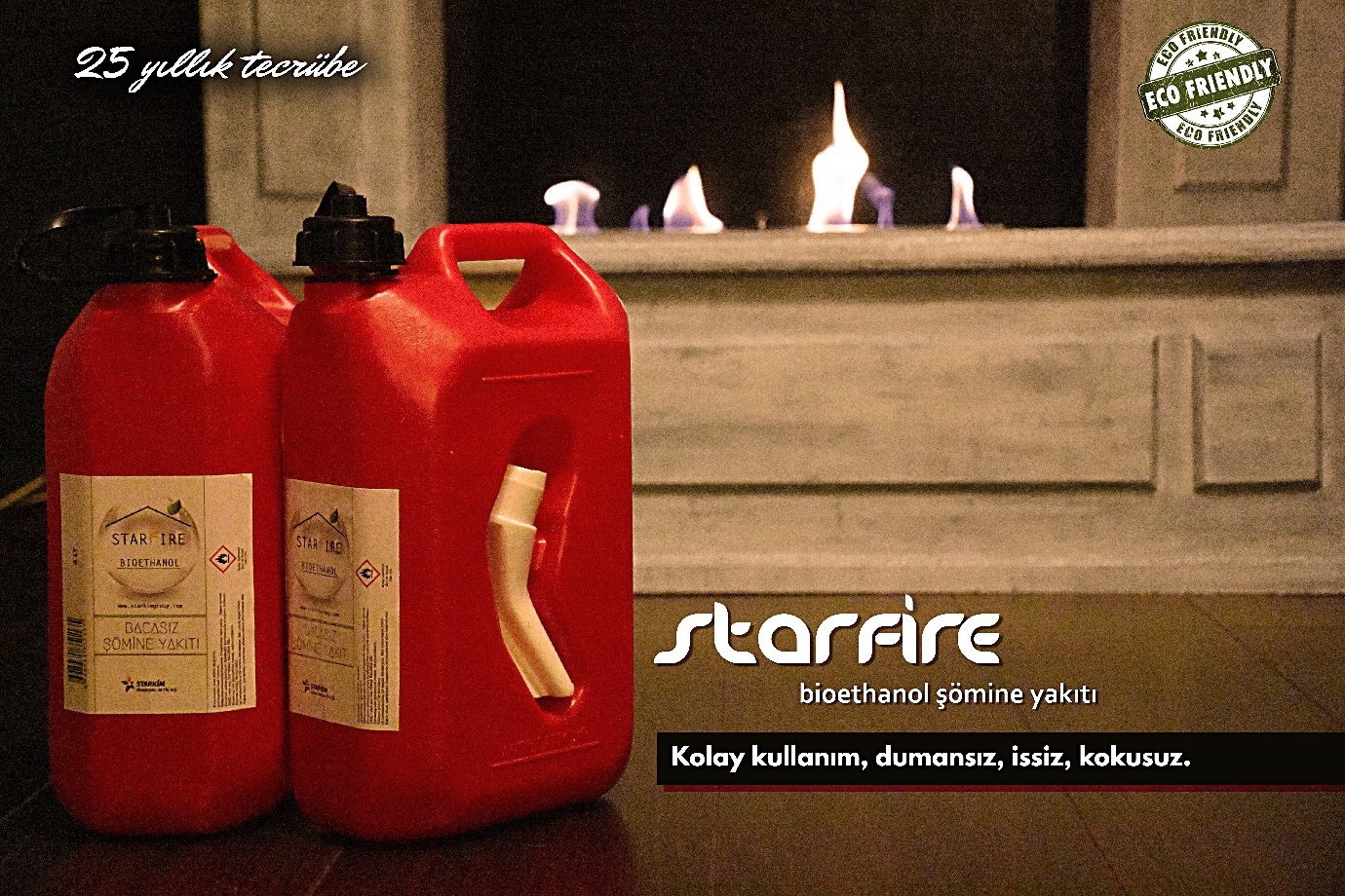 Starfire - Bioethanol Şömine Bacasız Yakıtı - 5 Litre