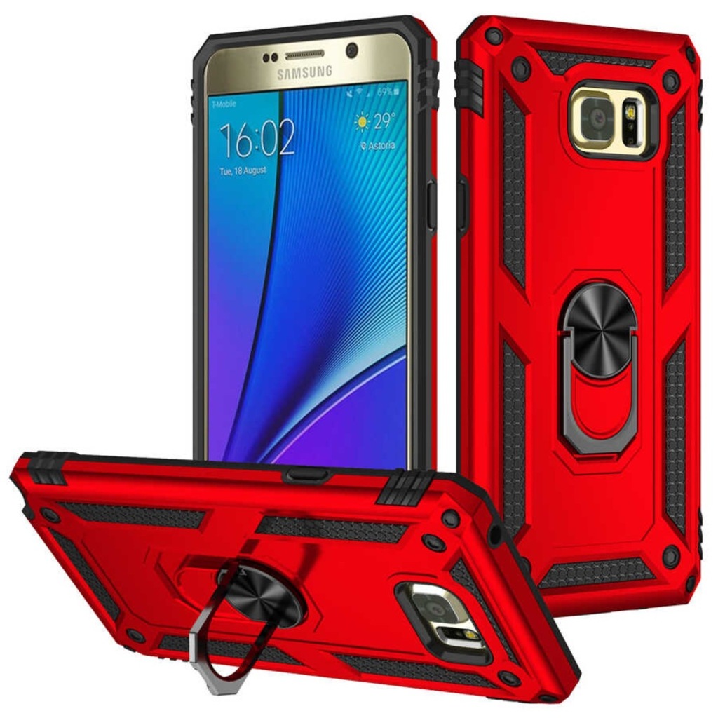 Samsung Galaxy Note 5 Kilif Yüzüklü Standli Korumali Tank Kapak 564795667