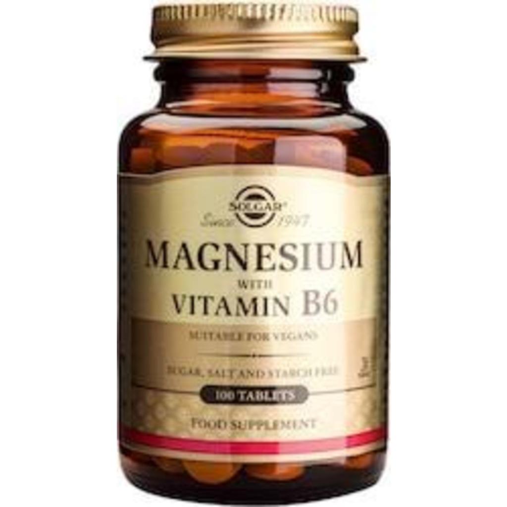 Solgar Magnezyum With Vitamin B6 100 Tablet