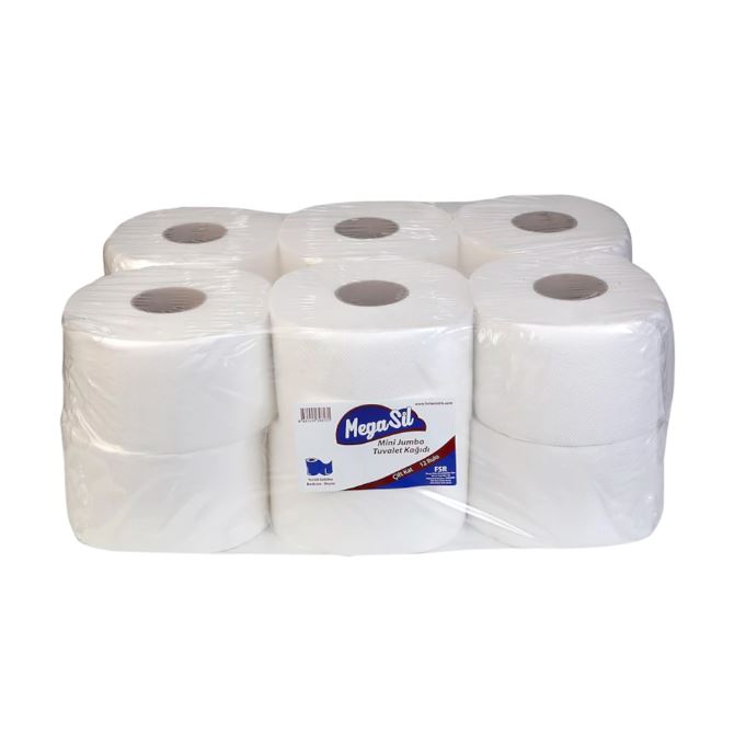 Megasil Mini Jumbo Tuvalet Kağıdı 3 KG 68 M 12 Rulo