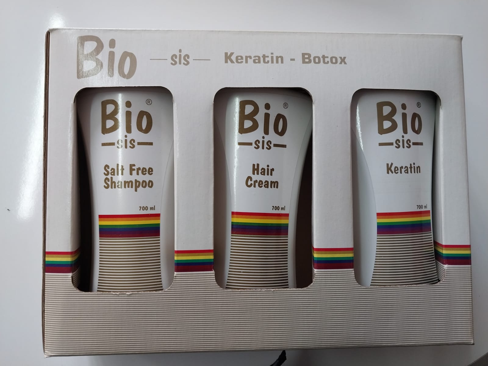 Bio Sis Brezilya Fönü 3'lü Set Keratin + Saç Kremi + Tuzsuz Şampuan 3 x 700 ML
