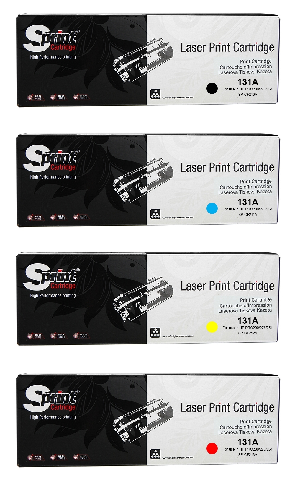 Hp Laserjet Pro 200 Color Mfp M276N Sprint 131A Uyumlu Toner Seti