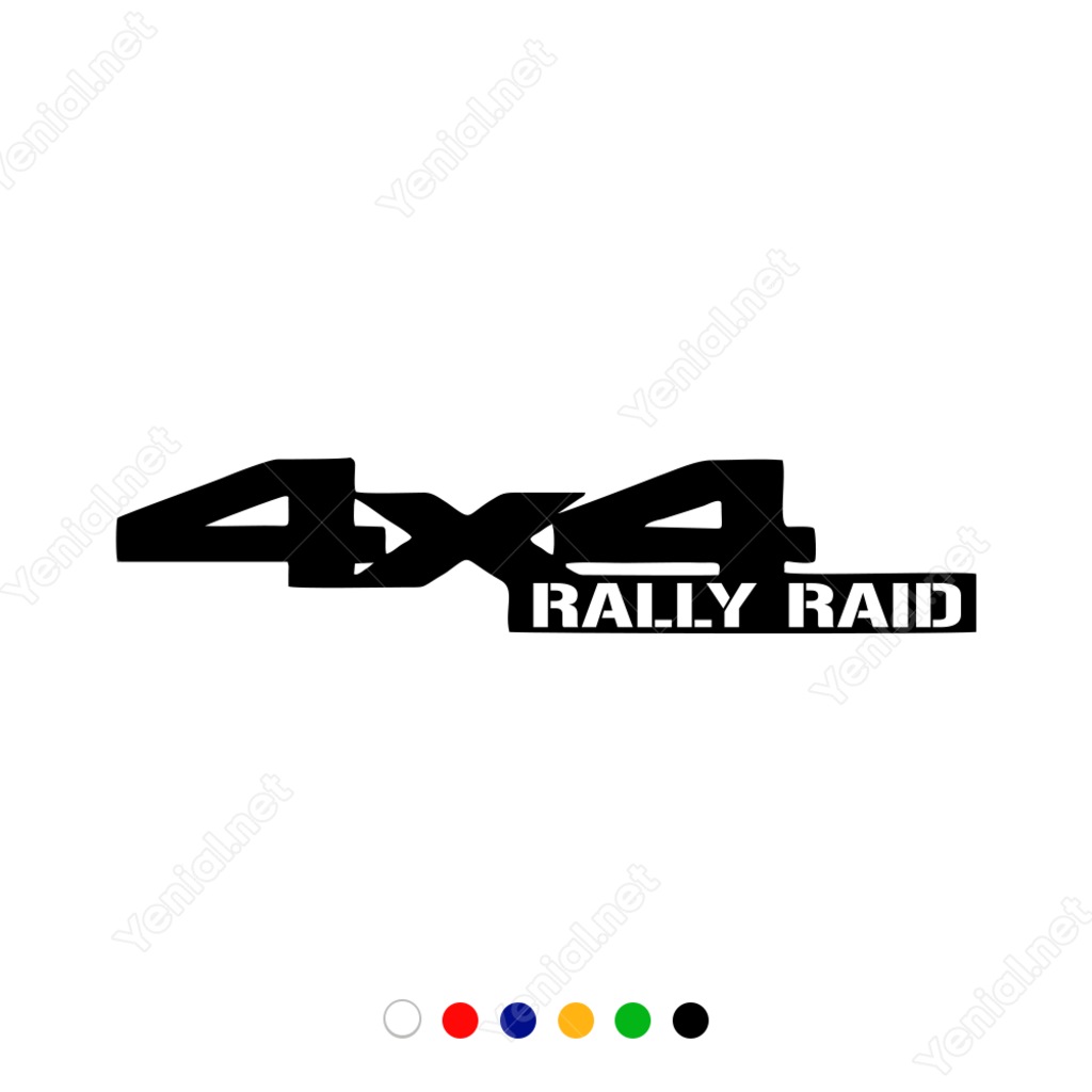 4X4 Rally Raıd Yazısı Sticker Yapıştırma (406985578)