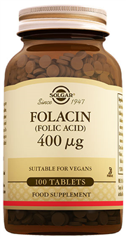 Solgar Folacin (Folic Acid) 400 Mcg 100 Tablet