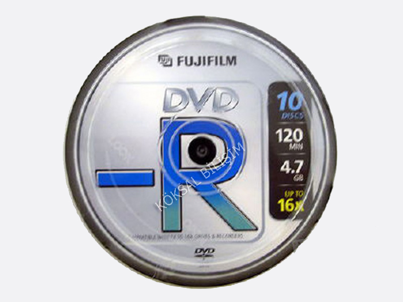 Boş Dvd Fujifilm Dvd-R 16X 4.7 Gb 10 Adet