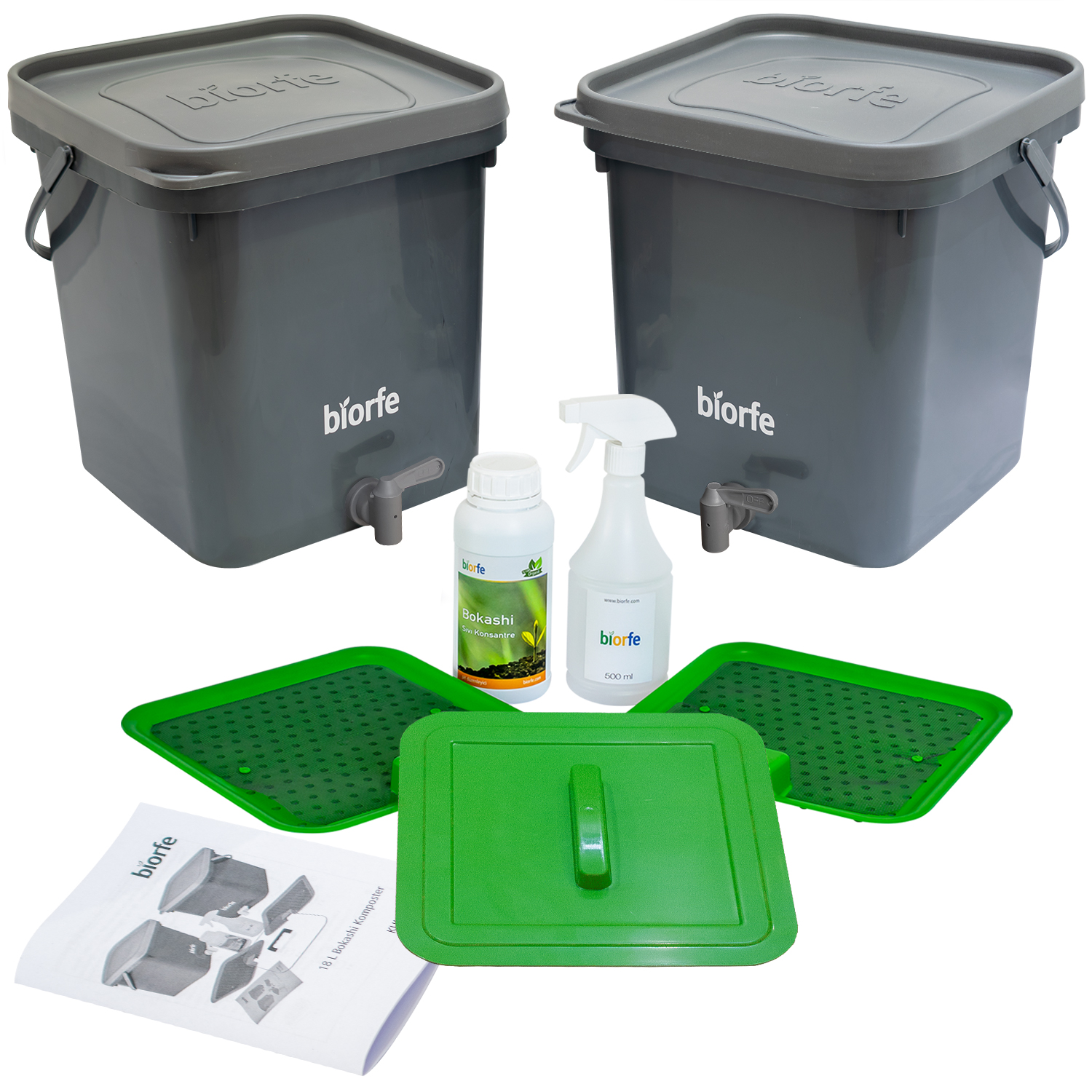 Biorfe Bokashi Sıvılı Kompost Set 18 L - 18Sal