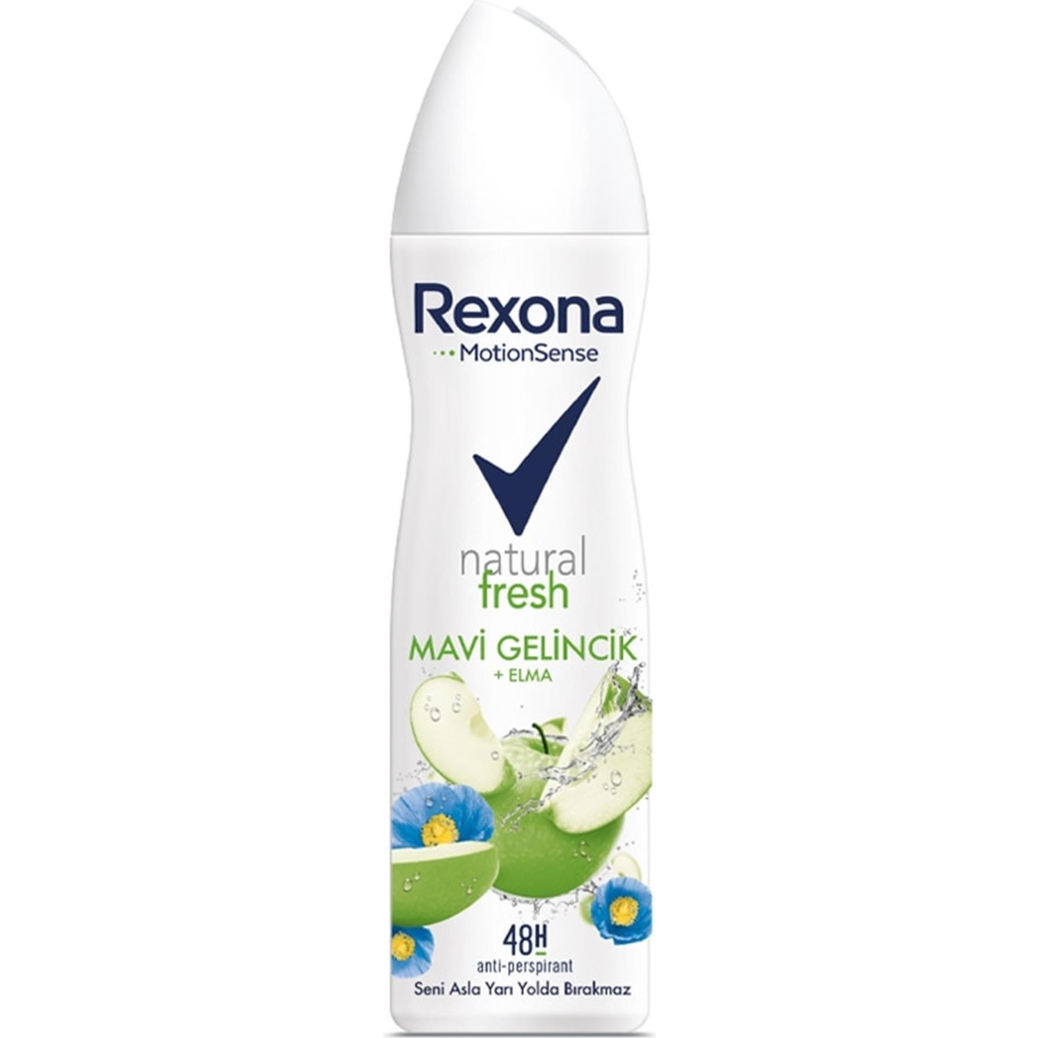 Rexona Kadın Deodorant Natural Fresh Mavi Gelincik & Elma 150 ML