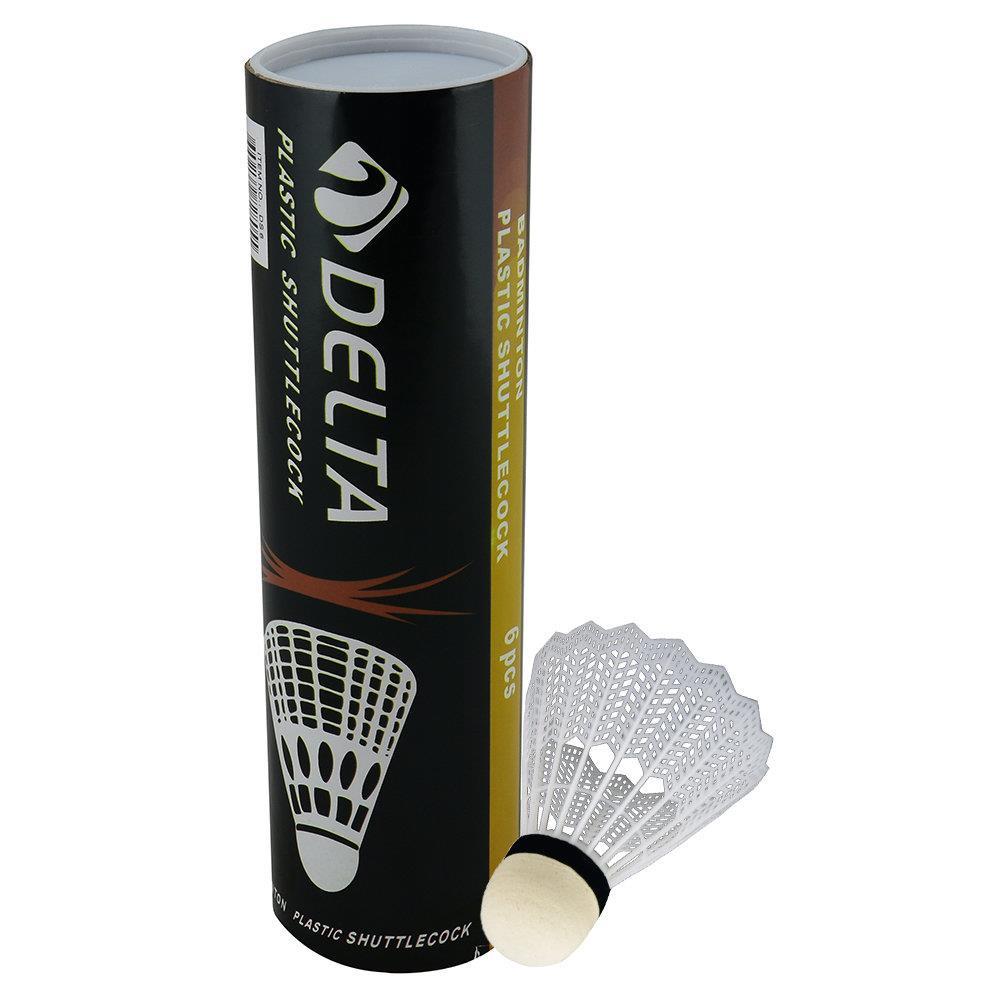 Delta Plastik Başlı Beyaz Badminton Topu (Özel Kutusunda) 6 Adet