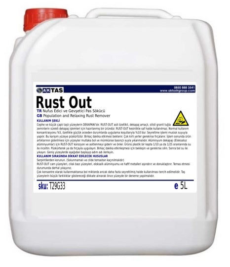Rust Out Nufus Edici Ve Gevşetici Pas Sökücü 5 N11.7563