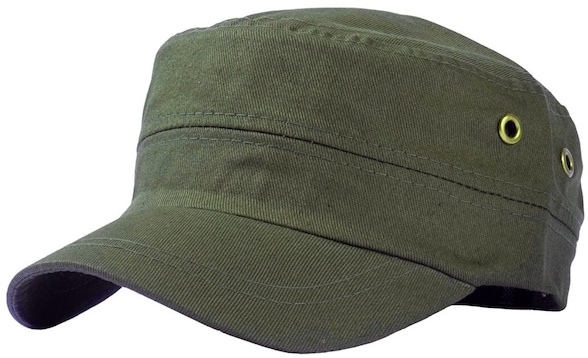 Erkek Castro Yazlık Keten Şapka Haki Yeşili