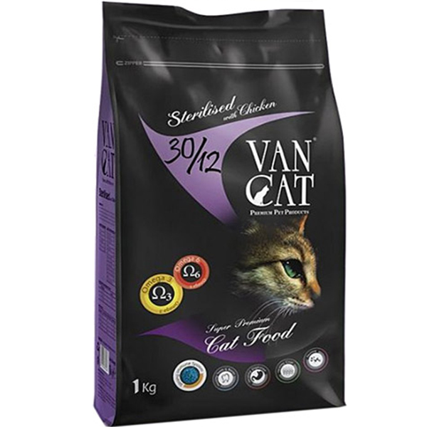 VanCat Sterilised Tavuklu Kısırlaştırılmış Yetişkin Kedi Maması 1 KG