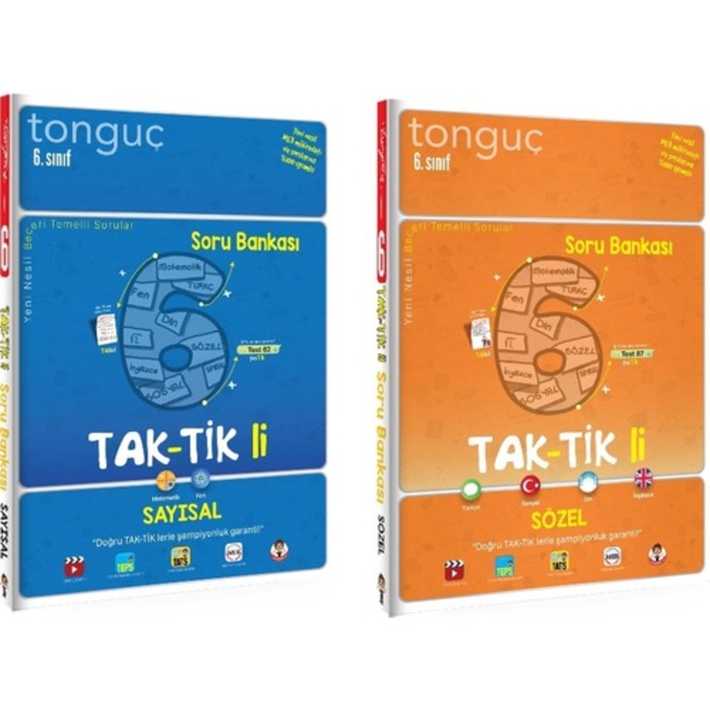 Tonguç Akademi 6. Sınıf Taktikli Sayısal + Sözel Soru Bankası