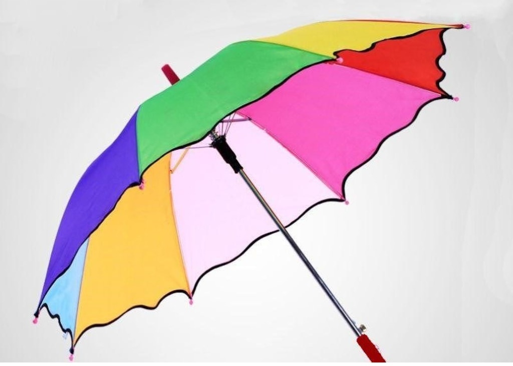 Abluka Baston Gökkuşağı Renk Küçük Çocuk Şemsiyesi