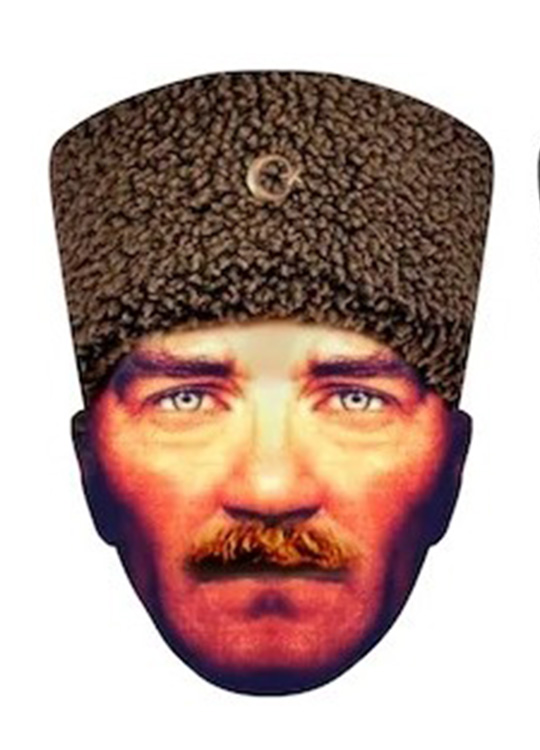 Atatürk Maskesi Karton 10'Lu