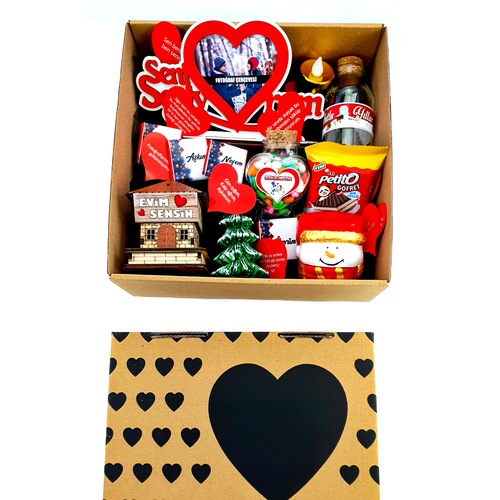 Kraft Kutuda Yeni Yıl Hediyelik Sevgiliye Hediye Yılbaşı Hediye