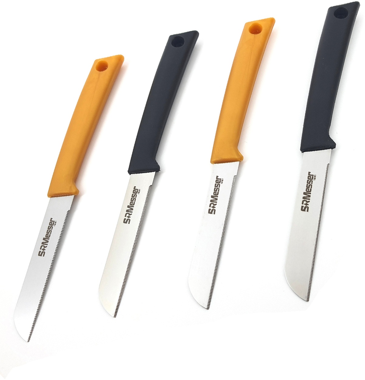 Tırtıklı Meyve Sebze Bıçağı 4 Parça Bıçak Set