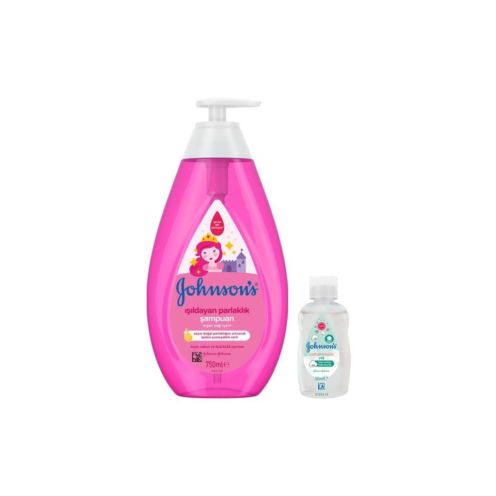 Johnson’s Baby Işıldayan Parlaklık Bebek Şampuanı 750 ML + Johnson’s Baby Cottontouch Yağı 50 ML