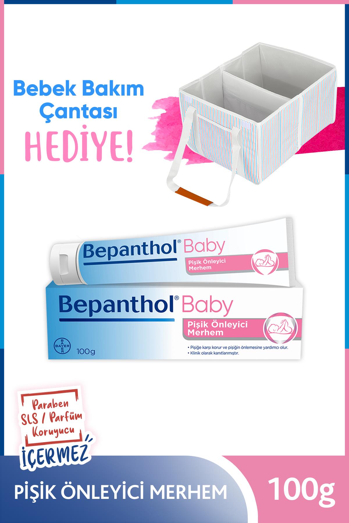 Bepanthol baby pişik önleyici merhem 100g + Bebek Bakım Çantası H
