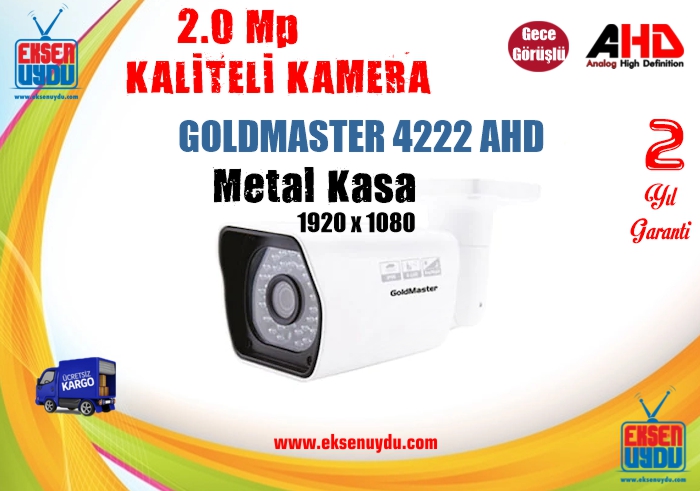 Goldmaster Ghc-4222Rf 2Mp 3.6Mm Ir Bullet Ahd Kamera