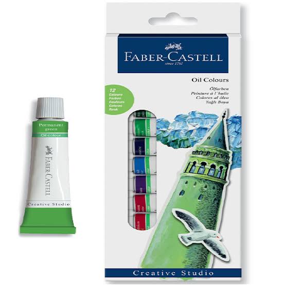 Faber-Castell Yağlı Boya Tüp 12 Renk 12 ML
