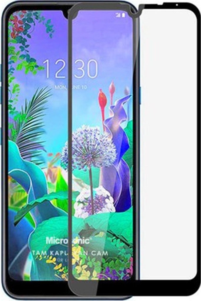 Lg Q60 Kırılmaz Cam Nano Tam Kapatan Fiber Siyah