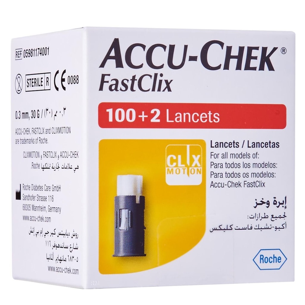 Accu-Chek Fastclix Instant 100+2 Lancet