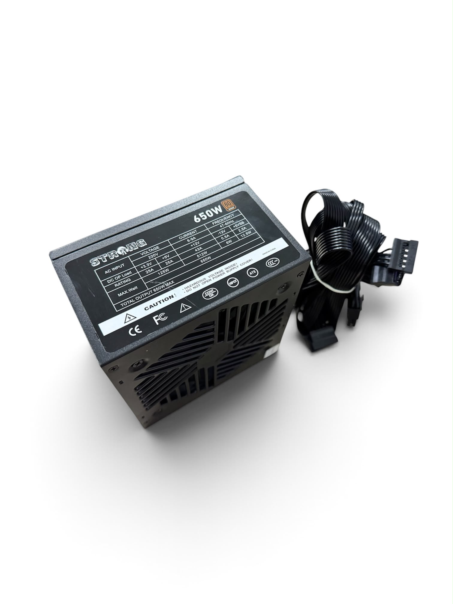 Strong St650 650w 80+ Bronze Psu Power Supply Güç Kaynağı Siyah